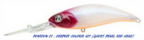 DEEPREY 105F DR A17 GHOST PEARL RED HEAD