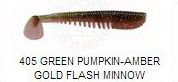 AWARUNA SHAD 1.5 inch (Coloris 405 - Green Pumpkin-Amber Gold Flash Minnow)