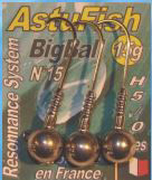 ASTUFISH TETE BIGBALL 15 Gr - 3 pièces