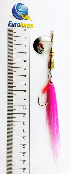 EUROLURES "SAMARA" modèle MK1 "STREAMER" PINK AND WHITE SILVER N° 3.5