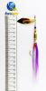 EUROLURES "SAMARA" modèle MK2 "STREAMER" PURPLE WHITE WILLOW GOLD N°4