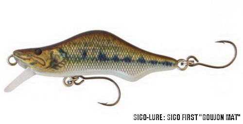 SICO LURE SICO FIRST 68 "GOUJON MAT" (modèle sinking)