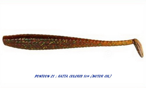 RATTA SHAD 2.75 inch (Coloris 104 - Fire Motor Oil)