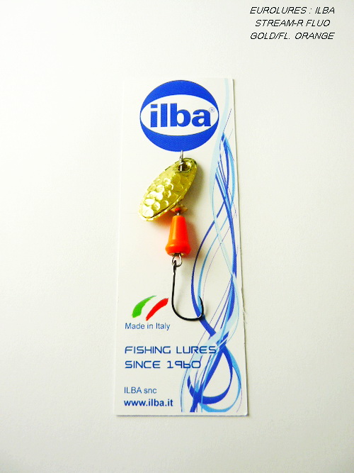 ILBA STREAM-R FLUO GOLD/FL. ORANGE (Sz 2 - Hameçon simple)