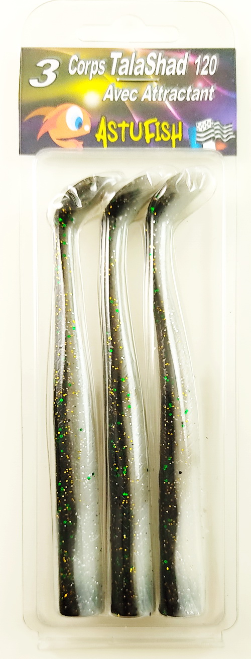ASTUFISH LS TALASHAD 120 PACK DE 3 CORPS (Green Bass)