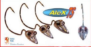 ASTUFISH TETE ALEX TS 11,5 Gr (Yeux Argents) - 3 pièces