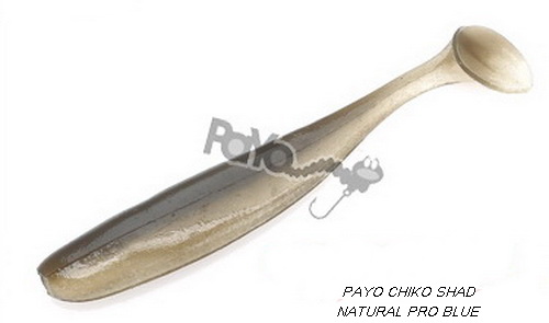 PAYO CHIKO SHAD 2" NATURAL PRO BLUE