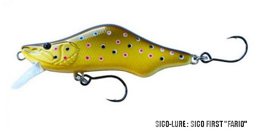 SICO LURE SICO FIRST 68 "FARIO" (modèle sinking)