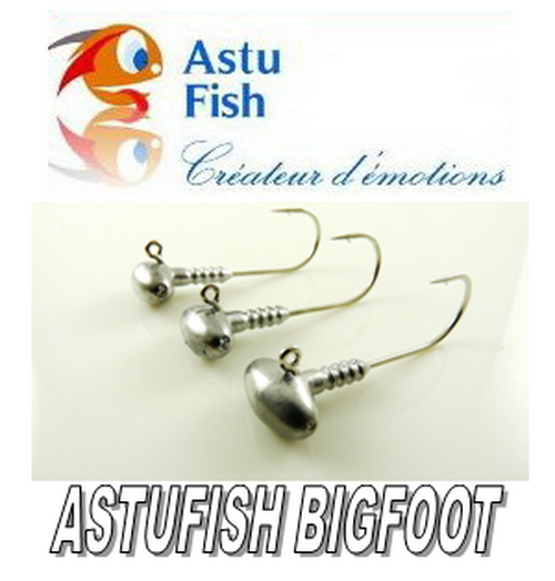 ASTUFISH TETE BIGFOOT 15 Gr HAMPE LONGUE - 3 pièces