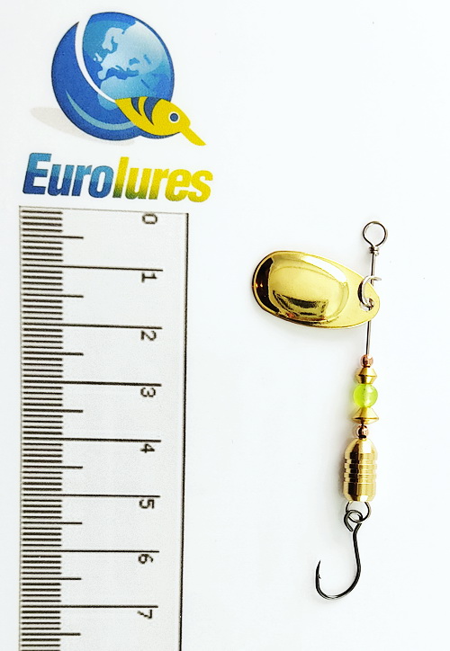 EUROLURES "SAMARA" modèle MK1 "TROUT" COLORADO GOLD N°1 (lot de 2)