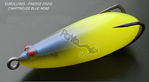 PAYO FINESSE FROG CHARTREUSE BLUE HEAD (60mm)