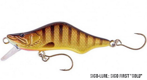 SICO LURE SICO FIRST 53 "GOLD" (modèle suspending)