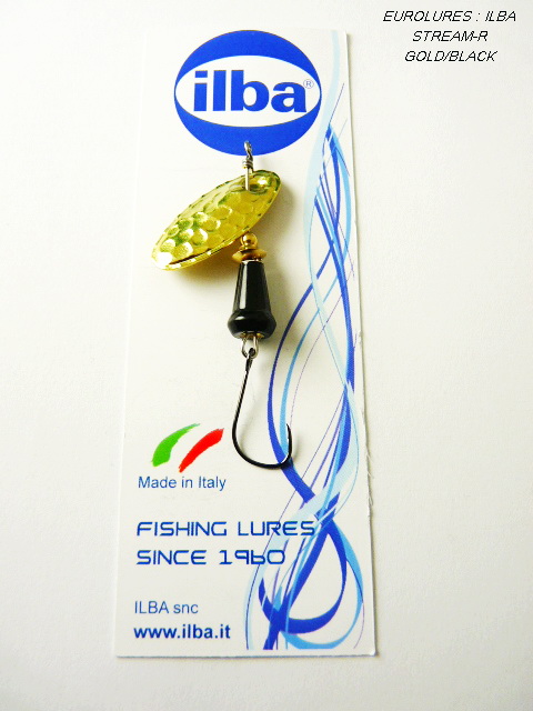 ILBA STREAM-R GOLD/BLACK (Sz 2 - Hameçon simple)