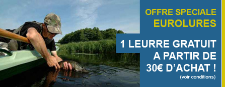 Offre speciale EUROLURES : 1 LEURRE GRATUIT A PARTIR DE 30 DACHAT !